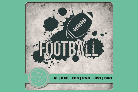 American Football Grunge Graphics for Crafts