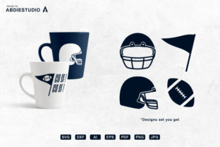 American Football Rugby Set: Graphics for Crafts