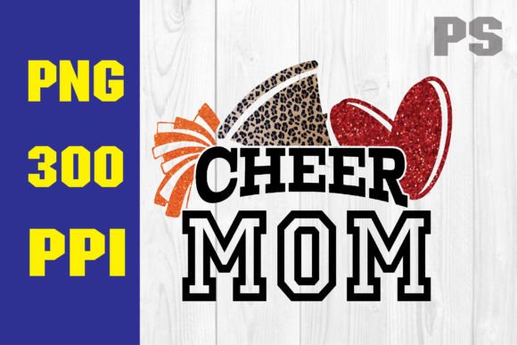 Cheer Mom SVG: Football Leopard Graphics for Crafts