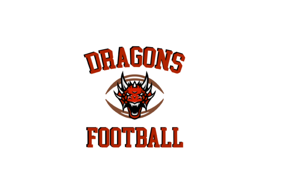 Dragons Football High School Mascot SVG: Graphics for Crafts