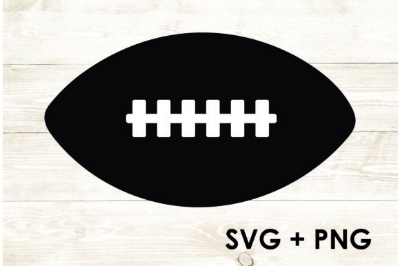 Easy Simple Football W Stitching Graphics for Crafts