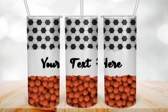 Football and Basketball Life Tumbler PNG: Graphics for Crafts
