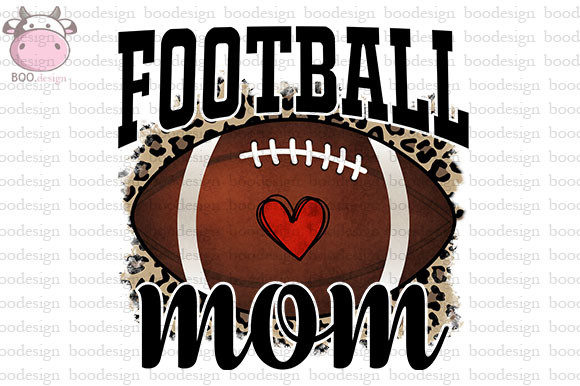 Football Mom Sublimation PNG for Crafts & Graphics
