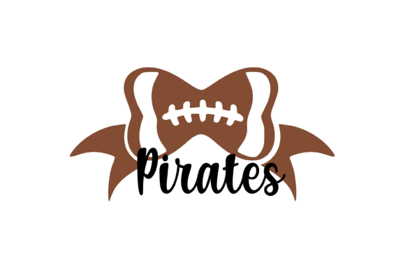 Pirates Football Bow: Graphics & Crafts Asset Review