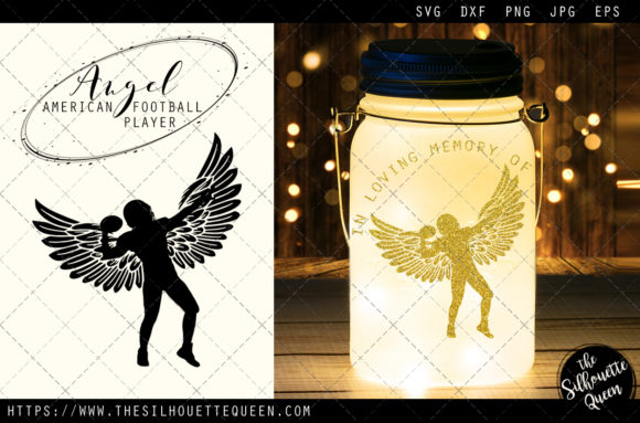 RIP American Football Player Memorial Graphics for Crafts