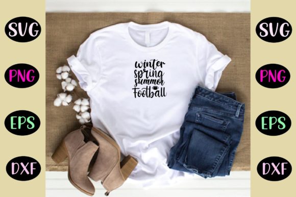 Winter Spring Summer Football Svg: Graphics for Crafts